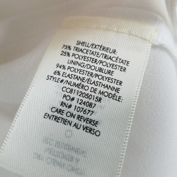 Alice + Olivia Bernice Ruffle Top Size X-Large Off White NEW WITH TAGS - Picture 6 of 6